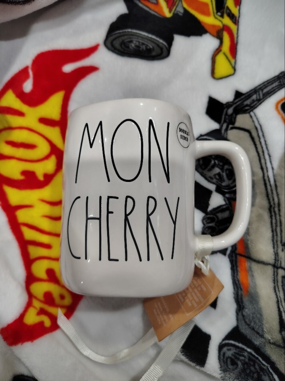 Rae Dunn Mon Cherry w/ Cherry Hearts Mug